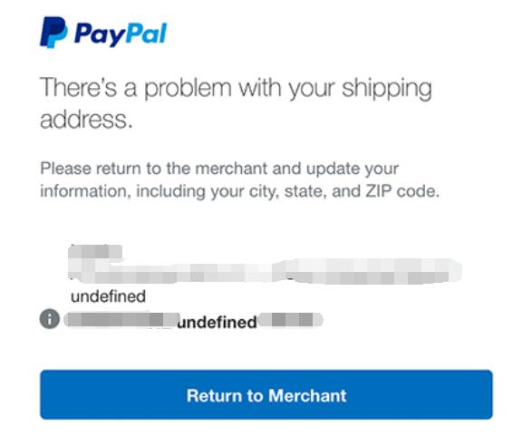 Prestashop的Paypal跳转出现地址错误无法支付